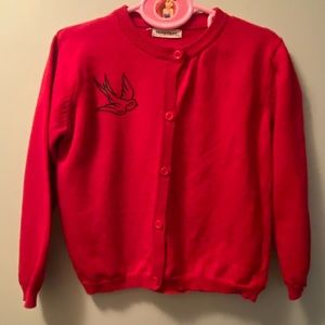 Red Vintage-Style Sweater